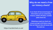 3 Reasons to get a free car history check